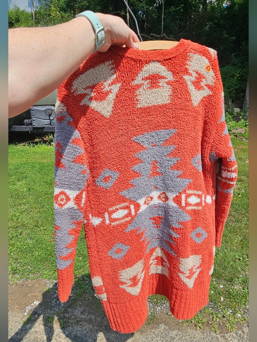 Warm & Cozy Lifestyle Aztec Print Cardigan